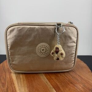 Kipling 100 pencil pen case makeup case metallic